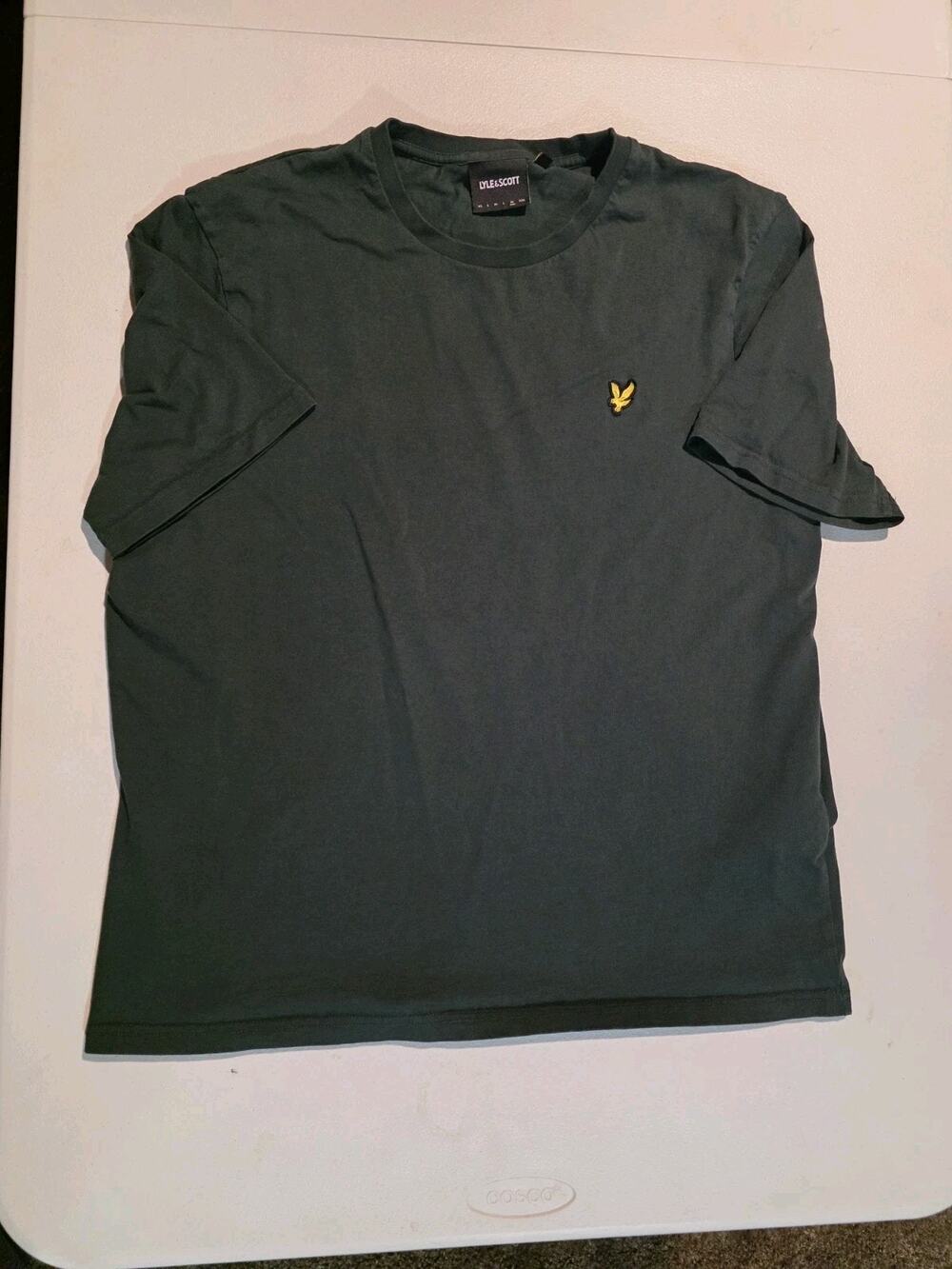 Lyle & Scott Men's T-Shirt XL Green Organic Cotton Logo Tee